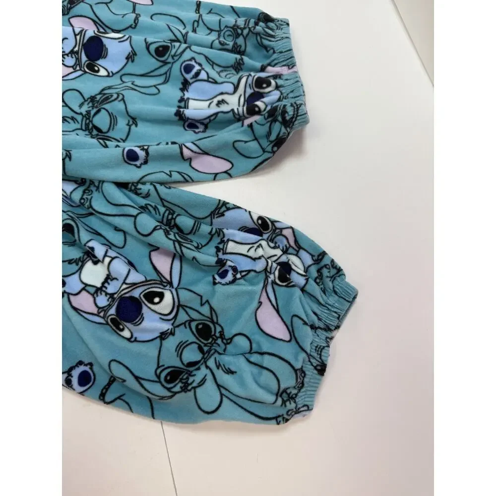 Disney 100 Stitch Fleece Pajama Set Blue Plush Pullover & Pants 2X - Picture 8 of 8
